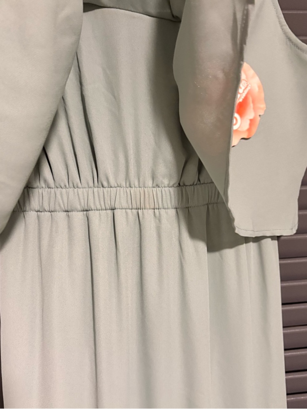 Show Me Your Mumu Caitlin Ruffle Maxi Dress in sage green color - Picture 6 of 11